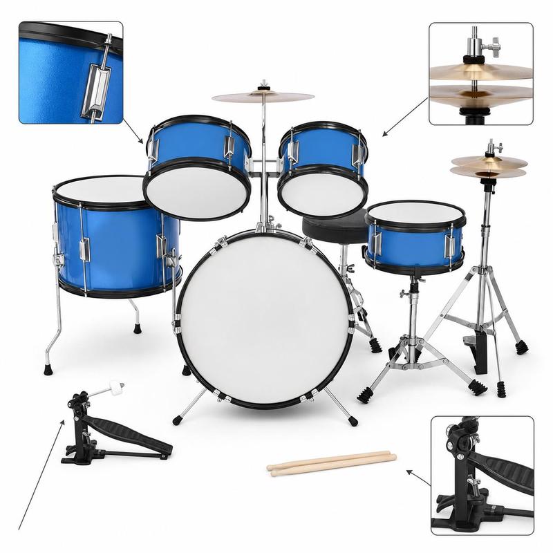 Musical Instrument Percussion - Junior Percussion Kit 16 inch For