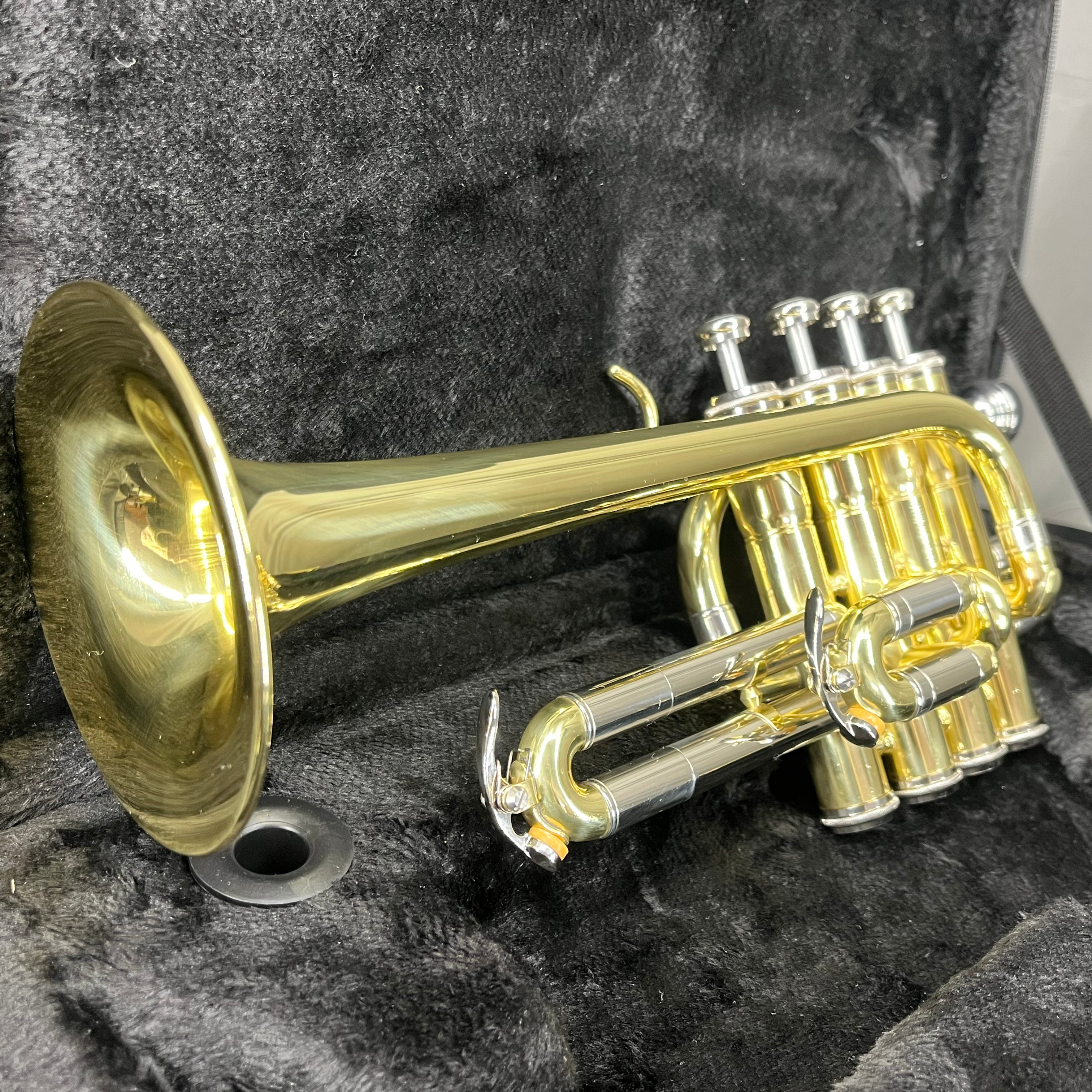 Musical Instrument Piccolo - Gold Lacquer Brass Bb/A Tone Piccolo