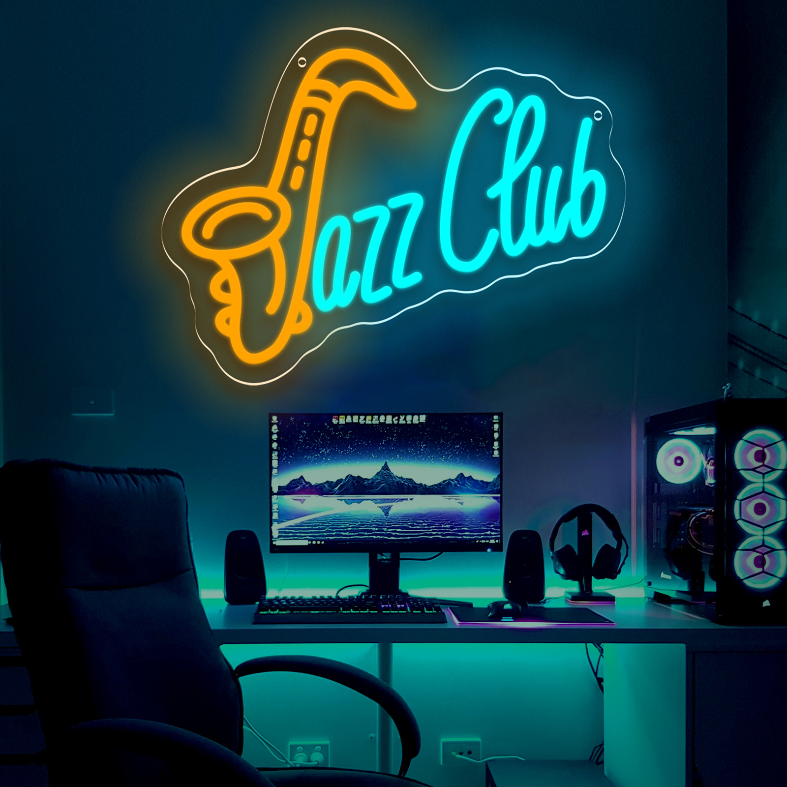 Jazz Club LED Neon Sign Saxoph - Musical Instrument Image recensie en prijs