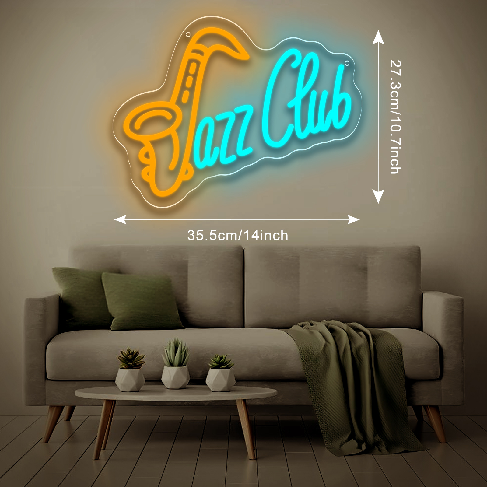 Jazz Club LED Neon Sign Saxoph - Musical Instrument Image recensie en prijs