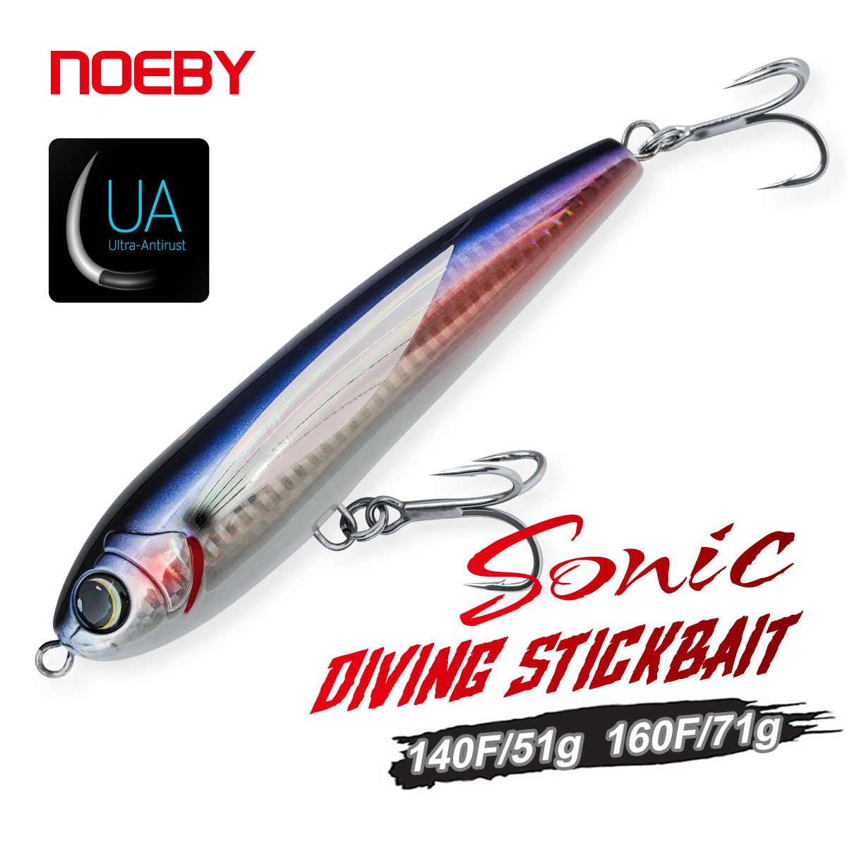 NOEBY Diving Stickbait 140mm 5 - Rain Stick Percussion recensie en prijs