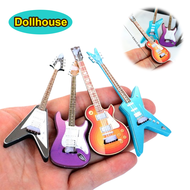 1Pcs 1/12 Dollhouse Guitar Toy - Musical Instruments recensie en prijs