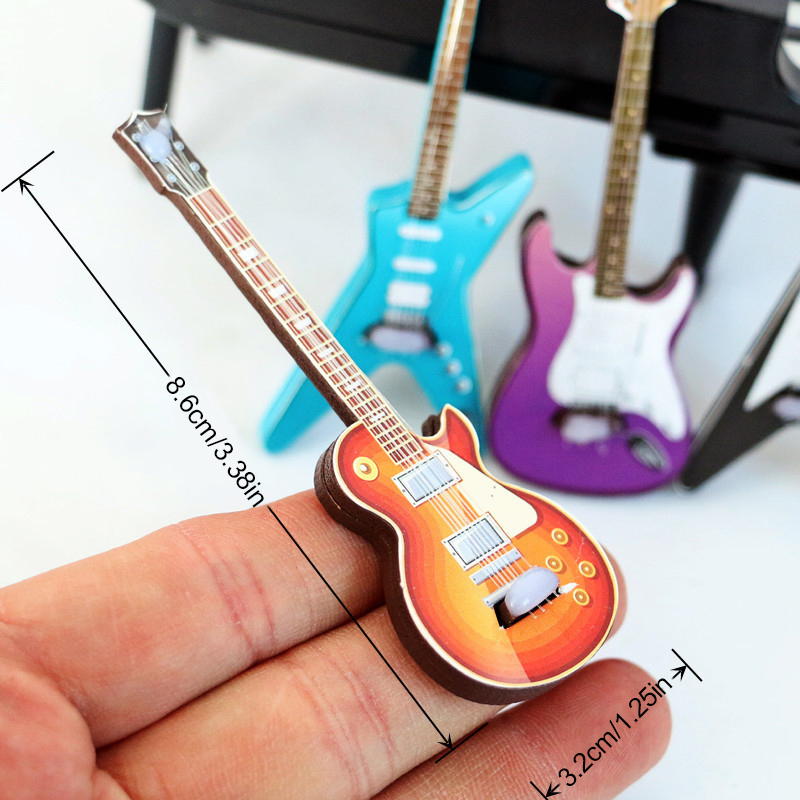 1Pcs 1/12 Dollhouse Guitar Toy - Musical Instruments recensie en prijs