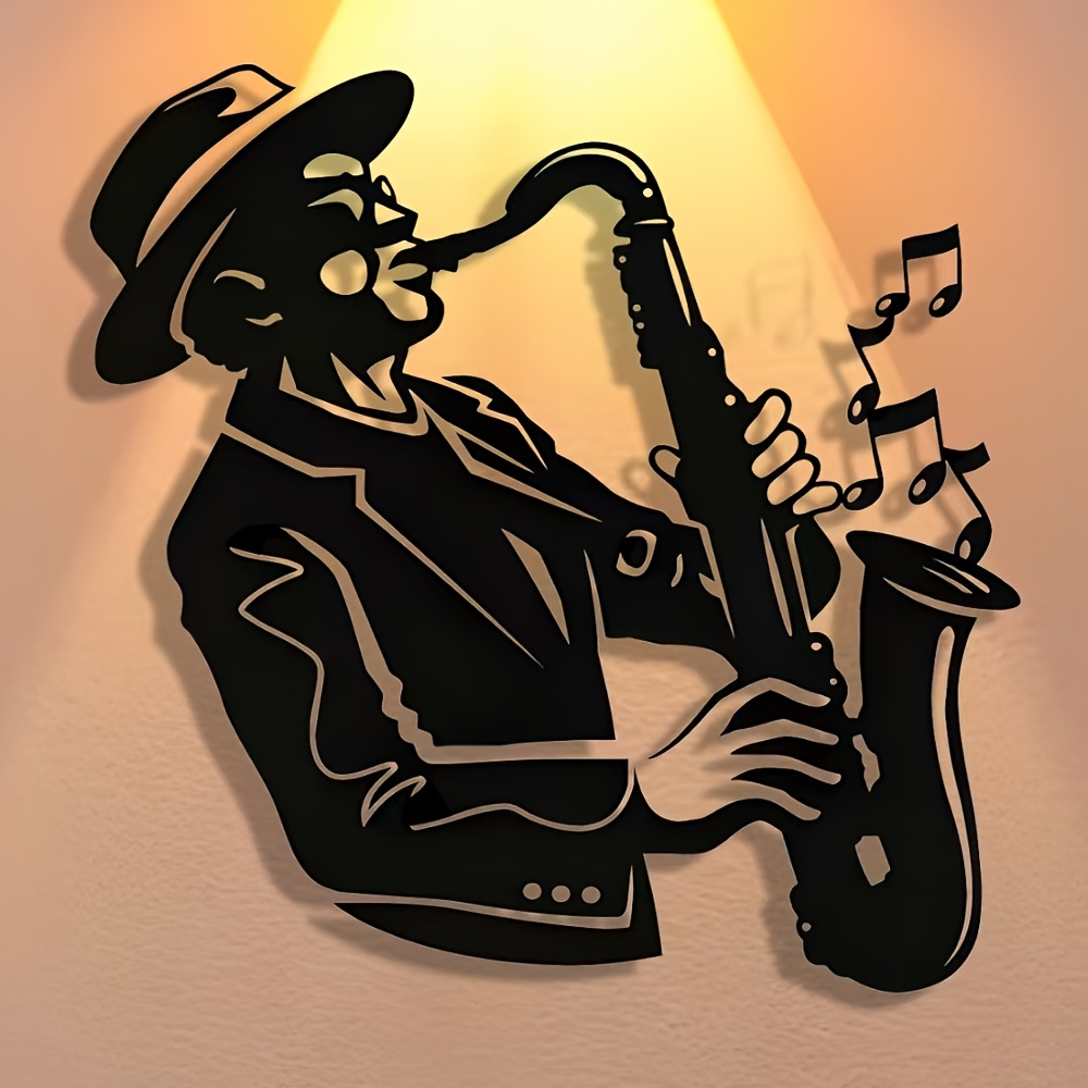 Elegant Saxophone Metal Wall A - Musical Instrument Image recensie en prijs