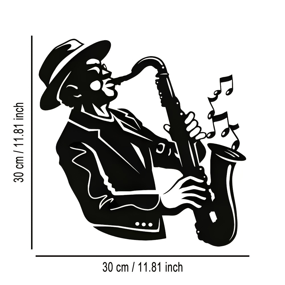 Elegant Saxophone Metal Wall A - Musical Instrument Image recensie en prijs