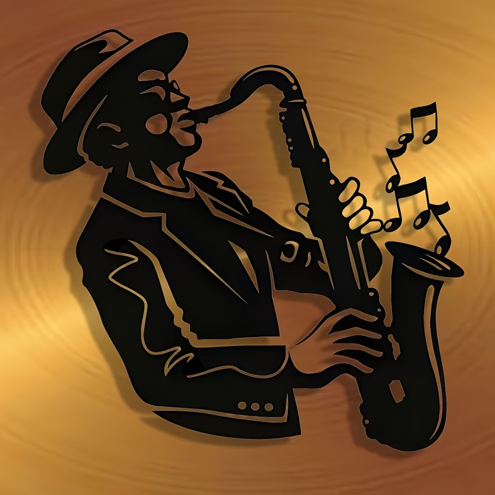 Elegant Saxophone Metal Wall A - Musical Instrument Image recensie en prijs