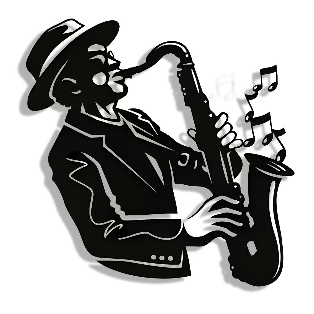 Elegant Saxophone Metal Wall A - Musical Instrument Image recensie en prijs