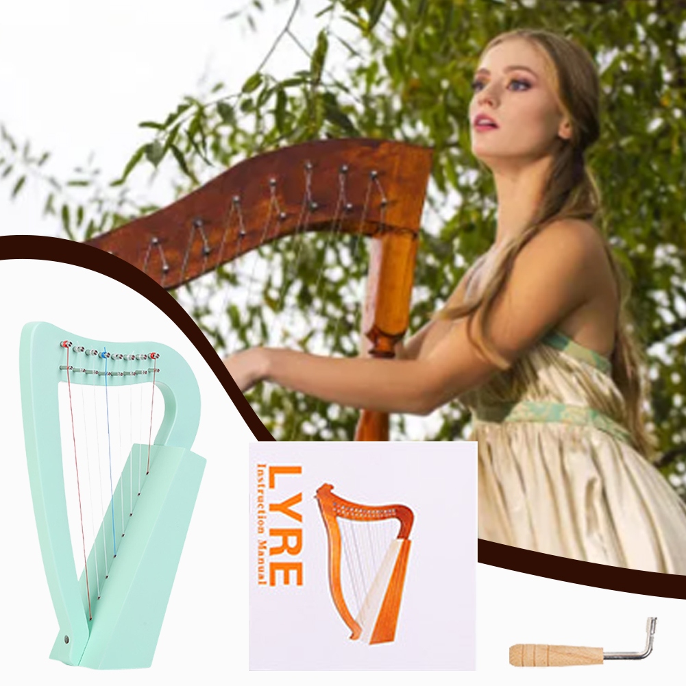 8 Strings Lyre Harp Solid Wood - Musical Instrument Harp recensie en prijs