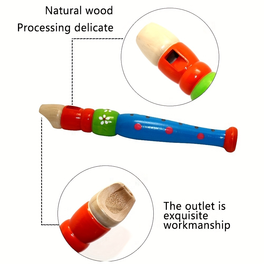 1pc Wooden Flute 6-Hole Colorf - Musical Instrument Piccolo recensie en prijs