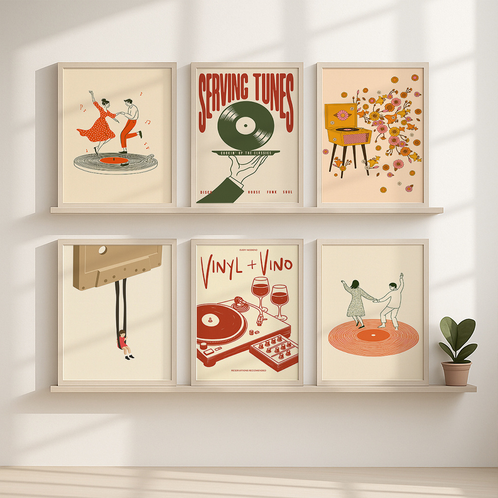 1pc Vintage Music Canvas Poste - Musical Instrument Tuba recensie en prijs
