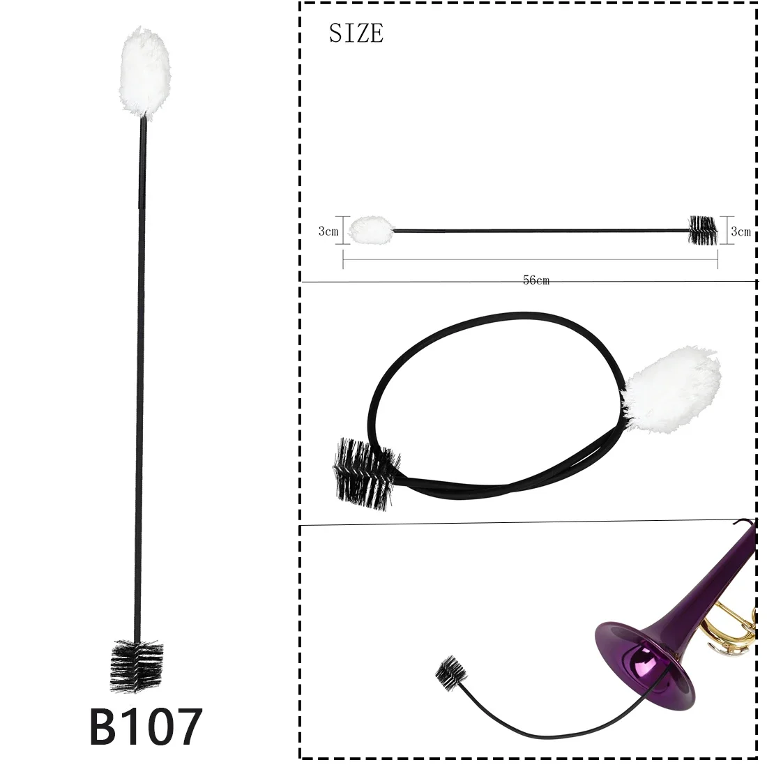Instrument Ceaning Brush Colou - Musical Instrument Piccolo recensie en prijs