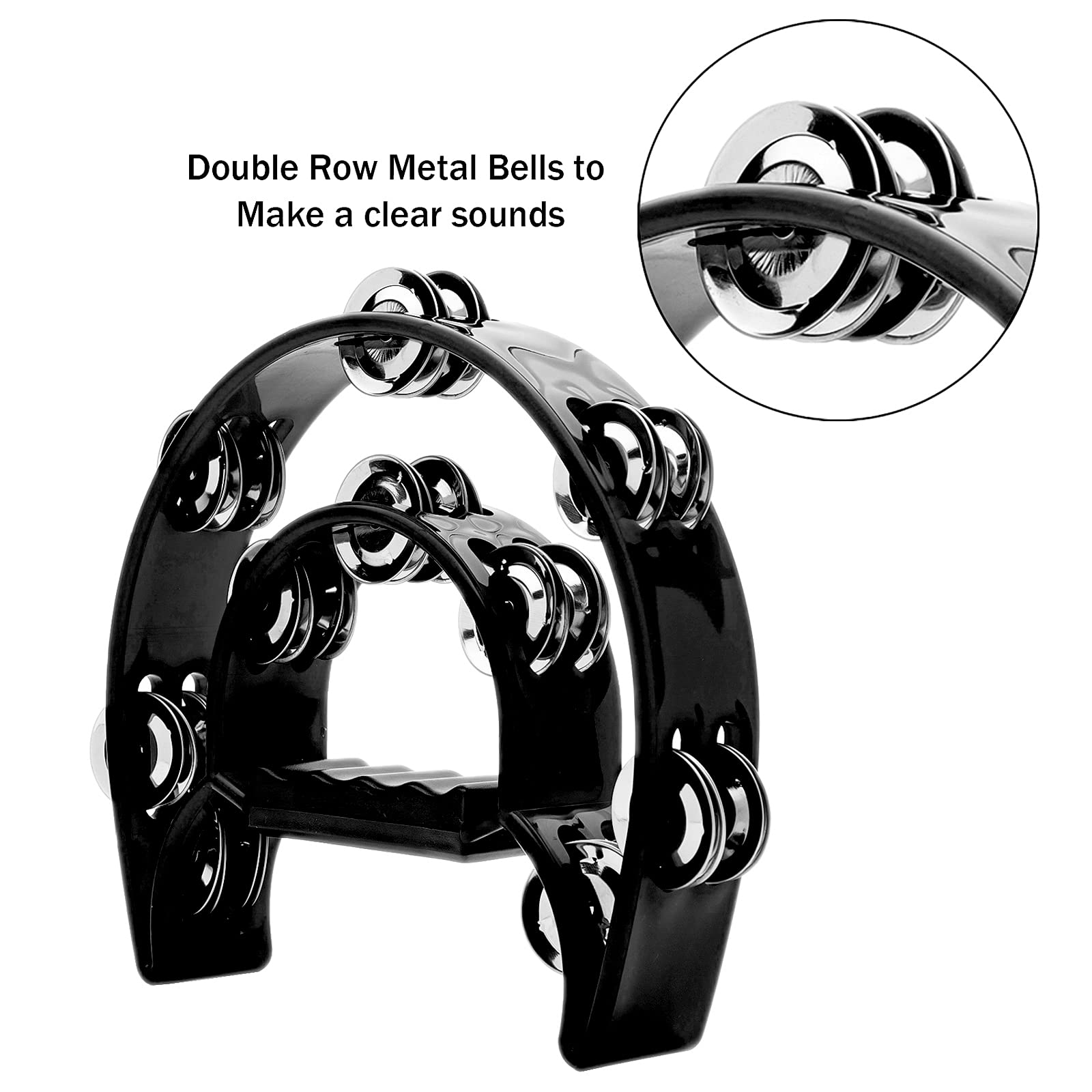 Tambourine Double Row Metal Ji - Musical Instrument Tuba recensie en prijs
