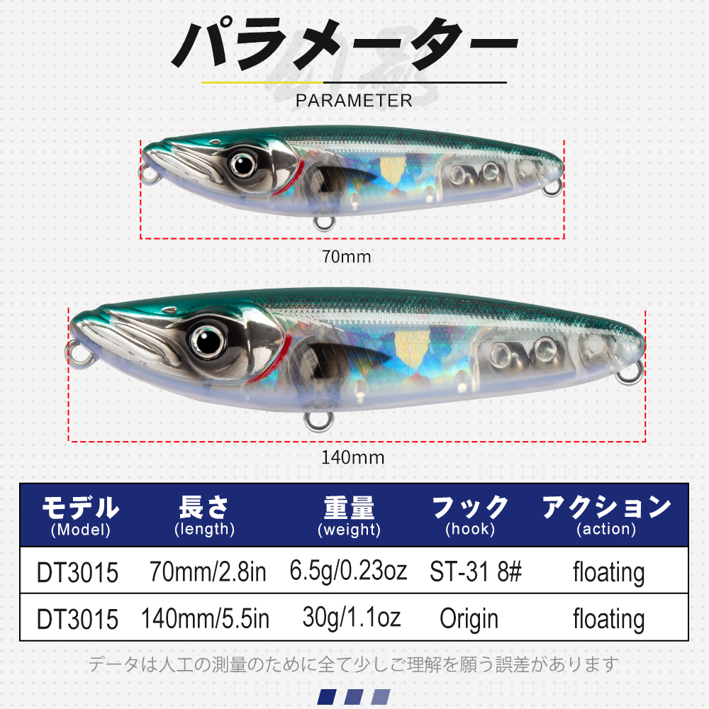D1 Fishing Topwater Bait Surfa - Rain Stick Percussion recensie en prijs