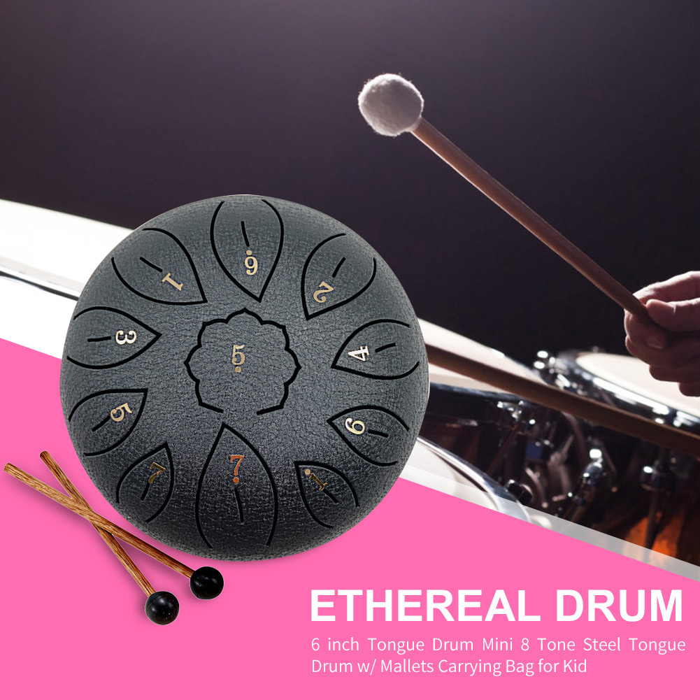 Glucophone Steel Tongue Drum 6 - Musical Instrument Percussion recensie en prijs