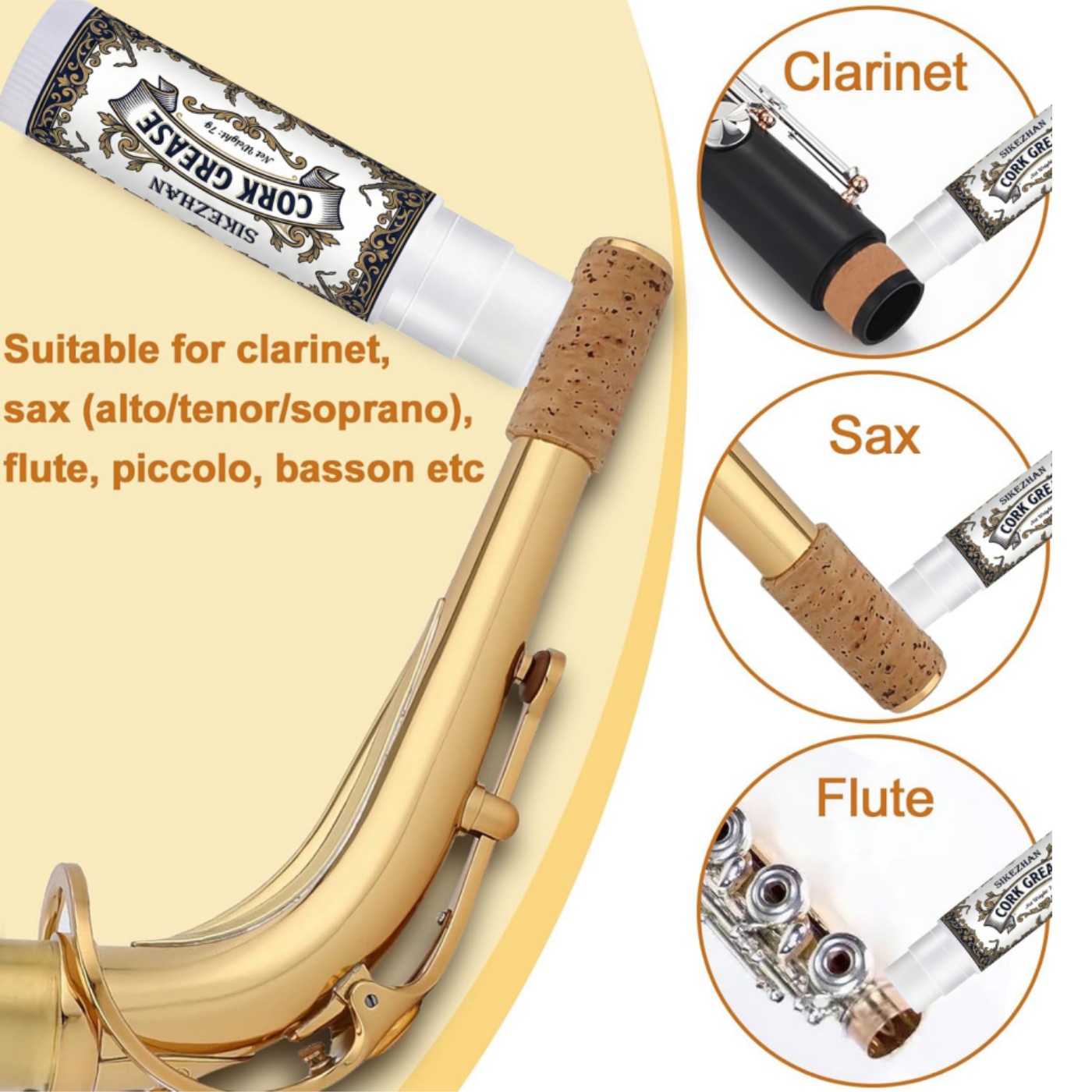 Premium Cork Grease for Clarin - Musical Instrument Bazooka recensie en prijs