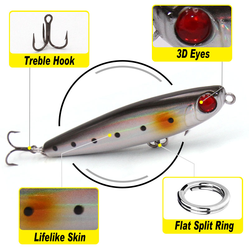 TacklePRO PE05 Pencil lure sti - Rain Stick Percussion recensie en prijs