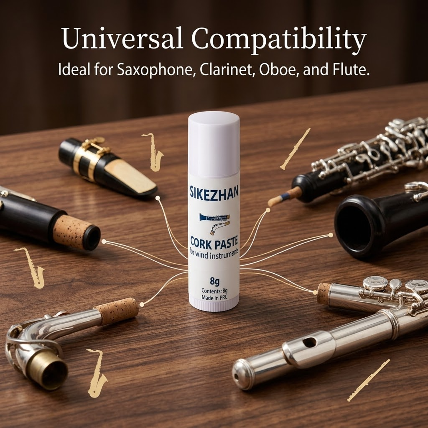 8g SIKEZHAN Woodwind Cork Grea - Musical Instrument Bazooka recensie en prijs