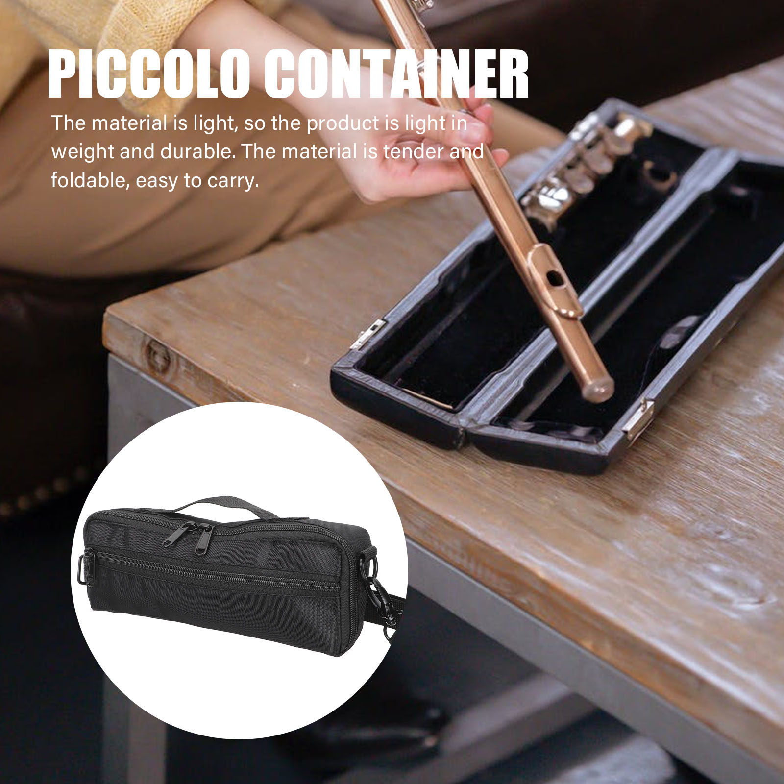 Canvas Piccolo Storage Bag Sim - Musical Instrument Piccolo recensie en prijs
