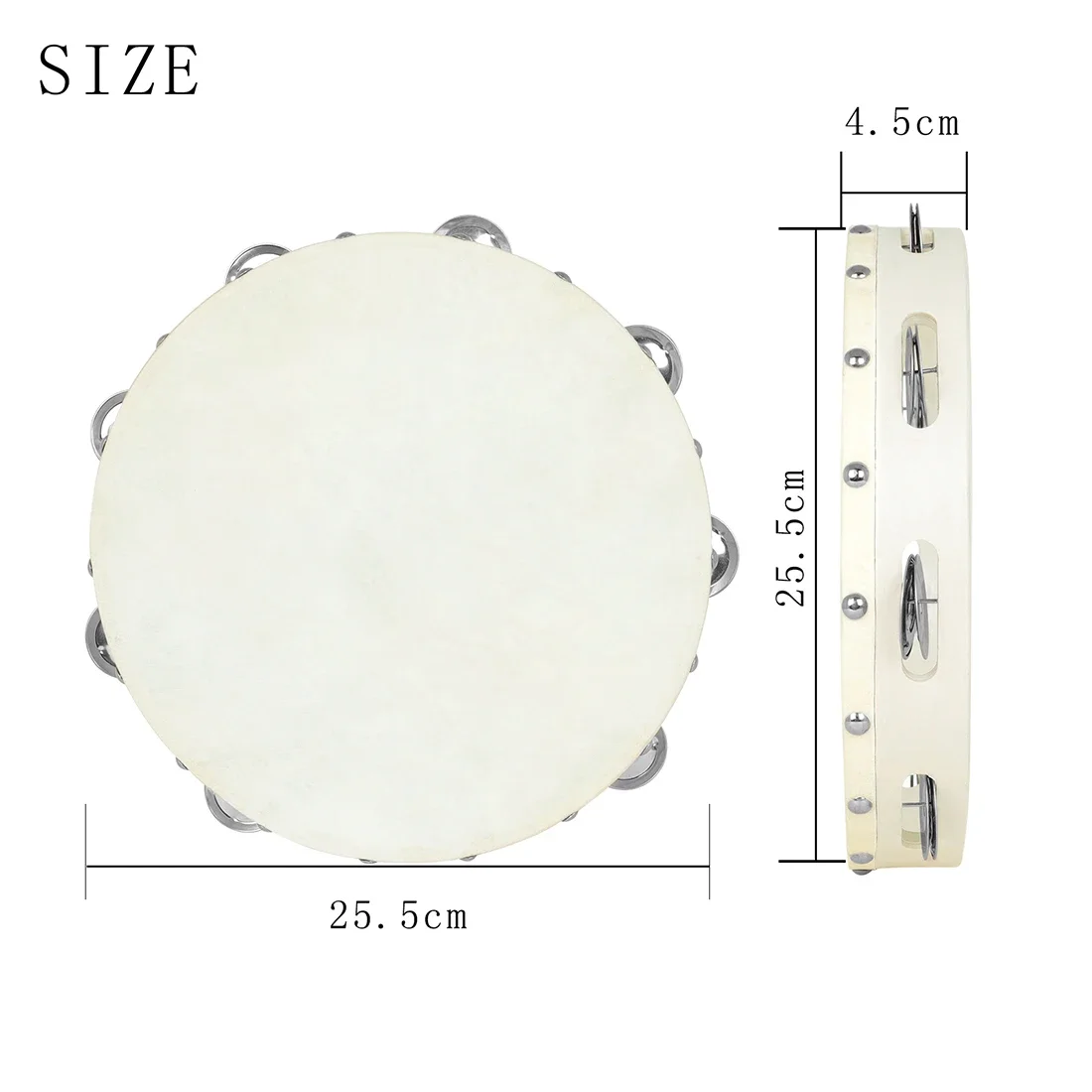 IRIN 10 Inches Tambourine Drum - Musical Instrument Maraca recensie en prijs