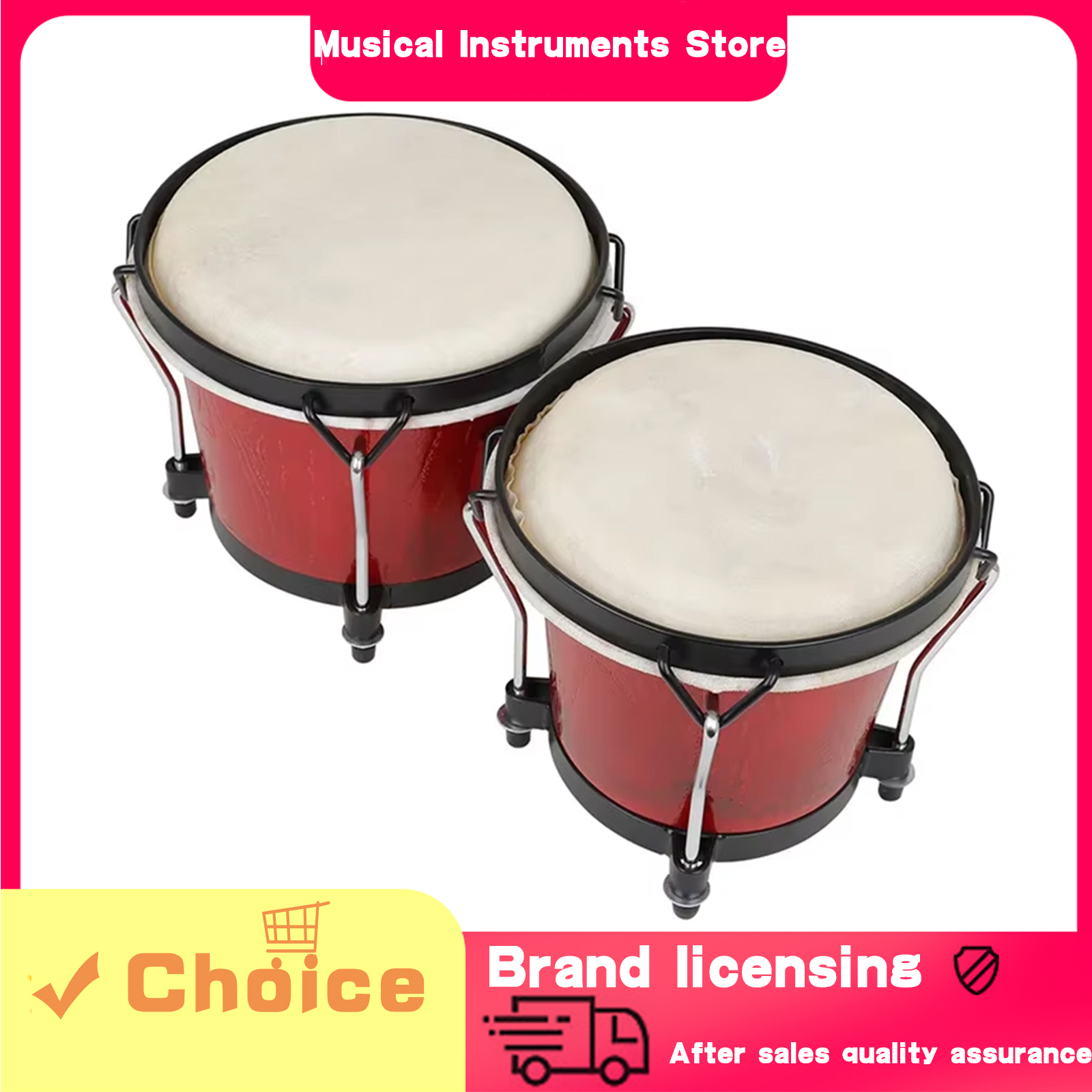 IRIN African Bongo Drums Woode - Musical Instrument Percussion recensie en prijs
